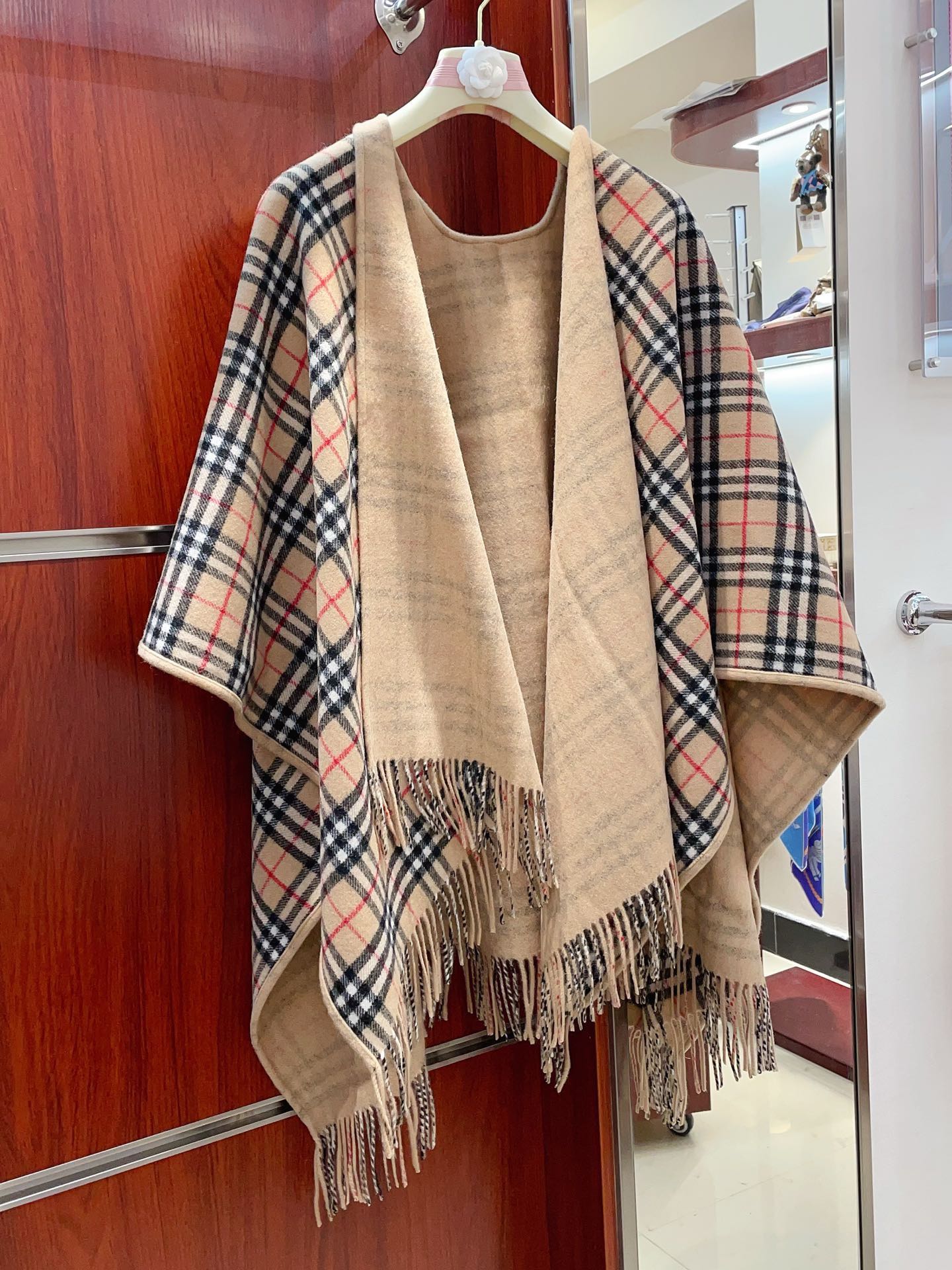 Reversible Vintage Plaid Cape