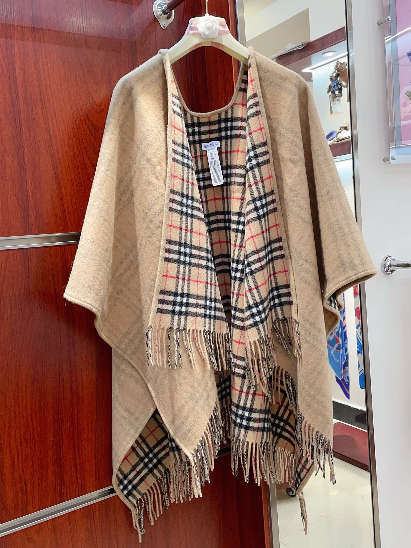 Reversible Vintage Plaid Cape