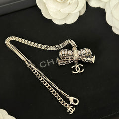 Crystal Bow Necklace
