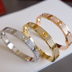 Classic sparkling full diamond bracelet