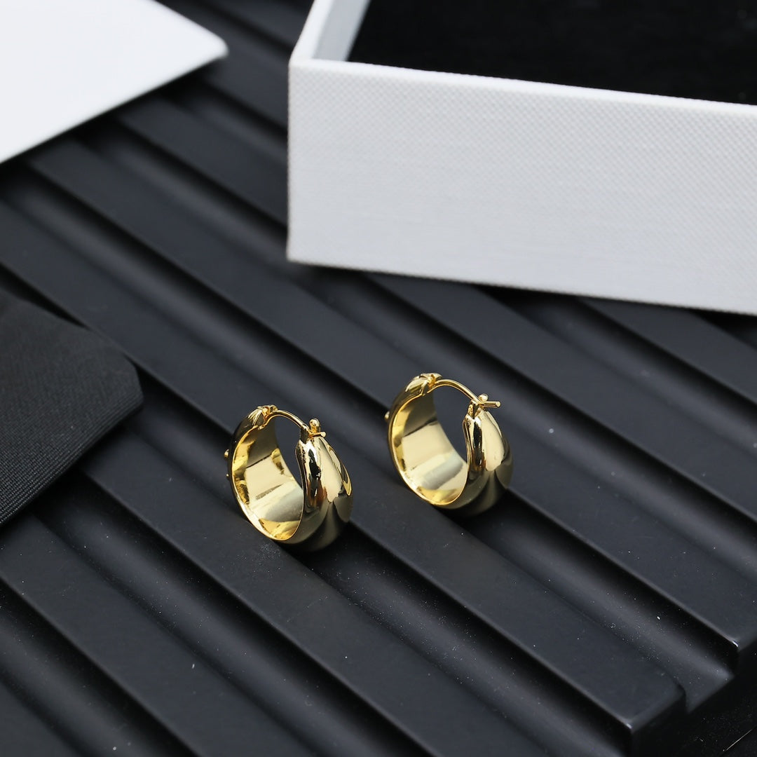 Monogram Hoop Earrings