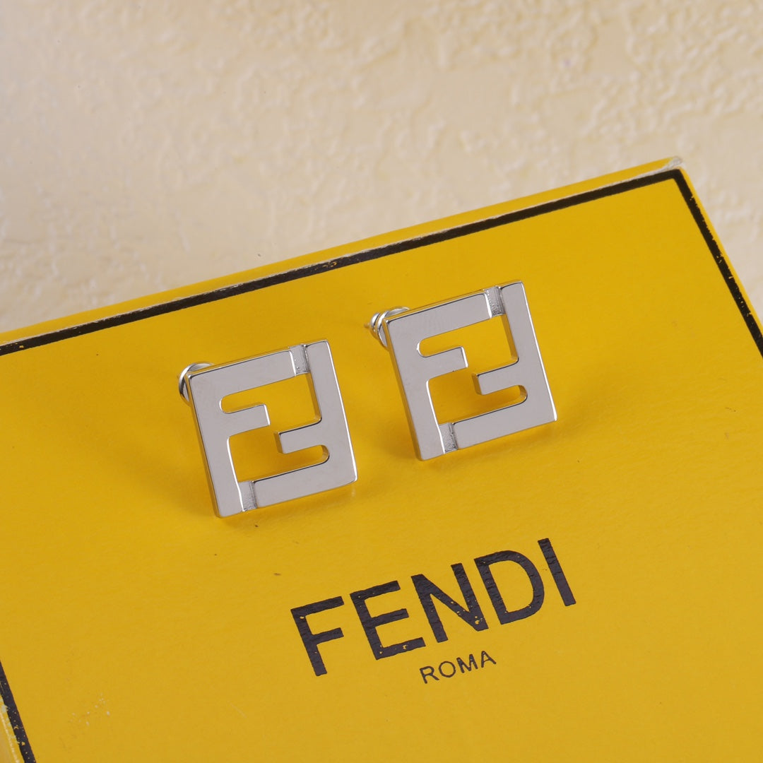 Metal Square Earrings
