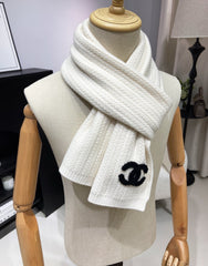 Fashionable diamond jacquard knitted 100% cashmere scarf