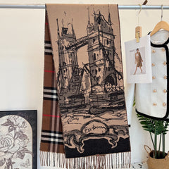 Vintage horse pattern scarf