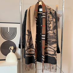 Vintage horse pattern scarf