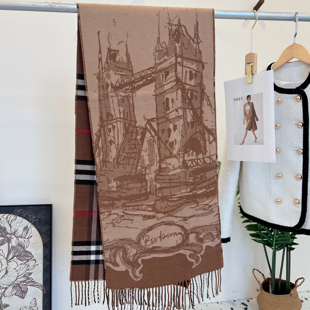 Vintage horse pattern scarf
