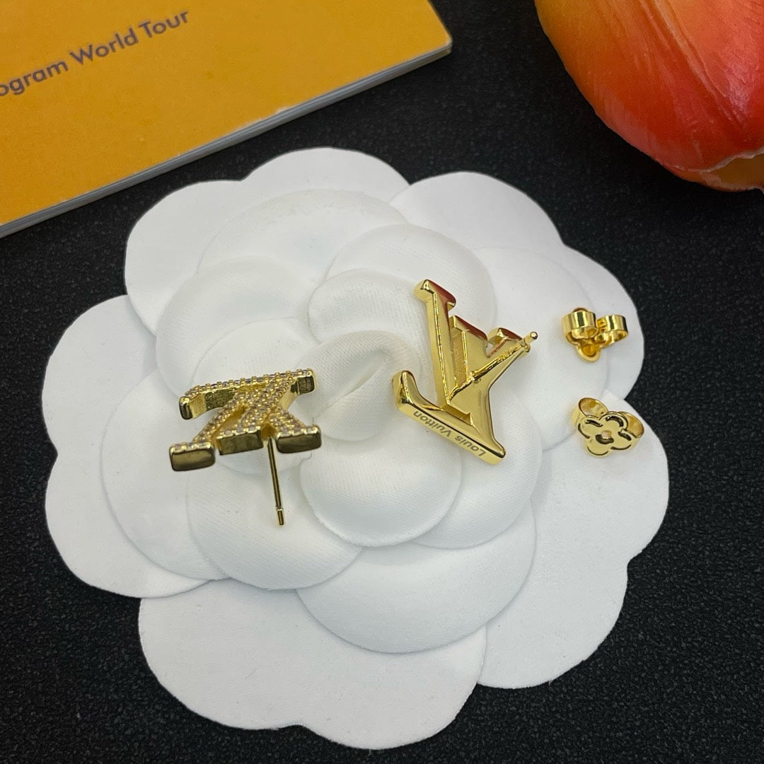 Full Diamond Stud Earrings
