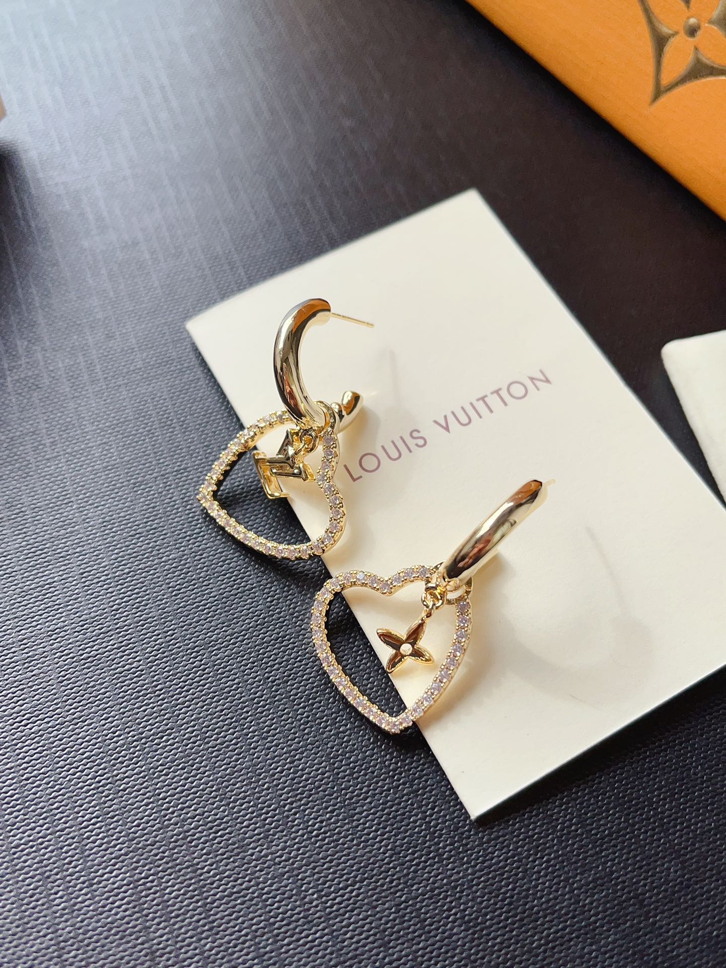 Diamond Heart Earrings