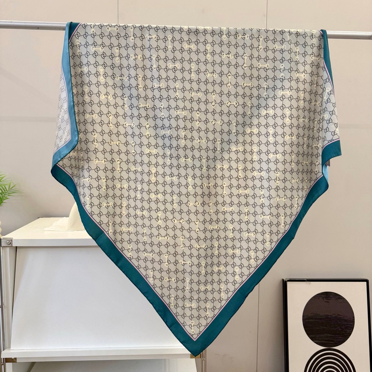 Classic silk printed shawl