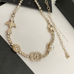 Diamond charm necklace