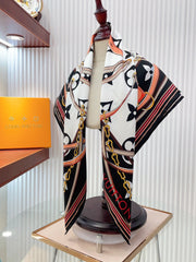 Modern Stylish Printed Square Silk Scarf