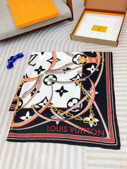Modern Stylish Printed Square Silk Scarf