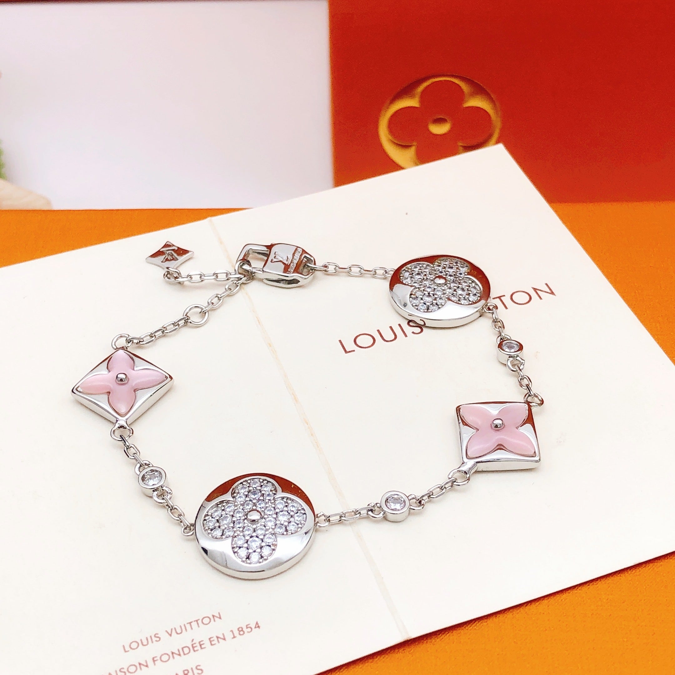 Pink Mother-of-Pearl Bracelet