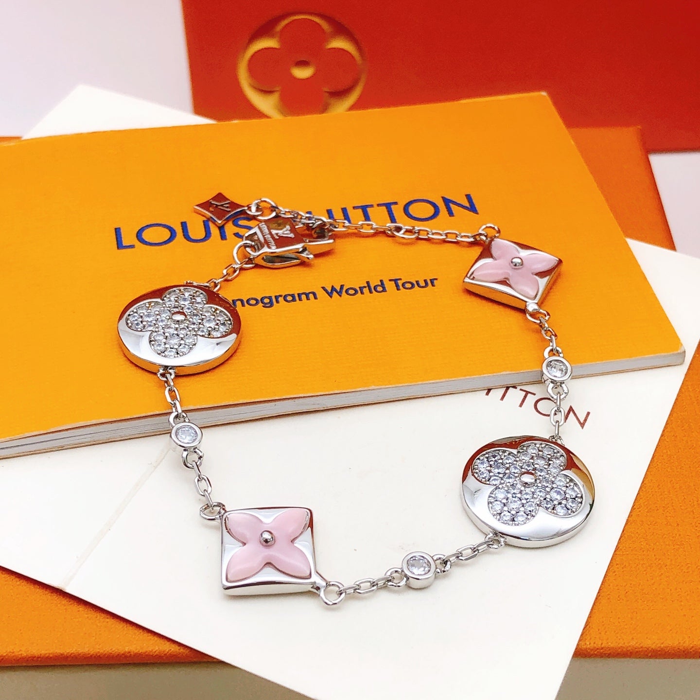 Pink Mother-of-Pearl Bracelet