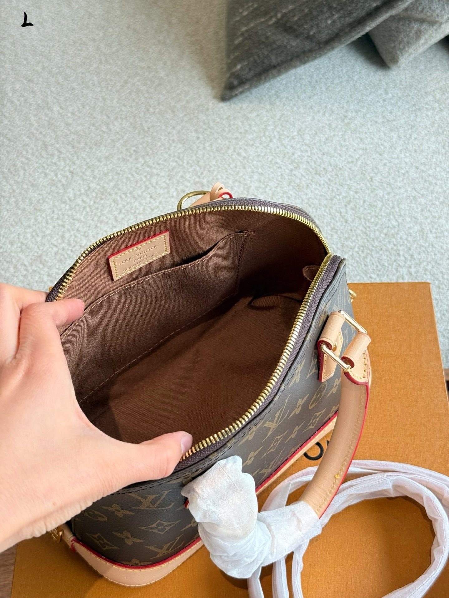 Printed Letter Shell Bag