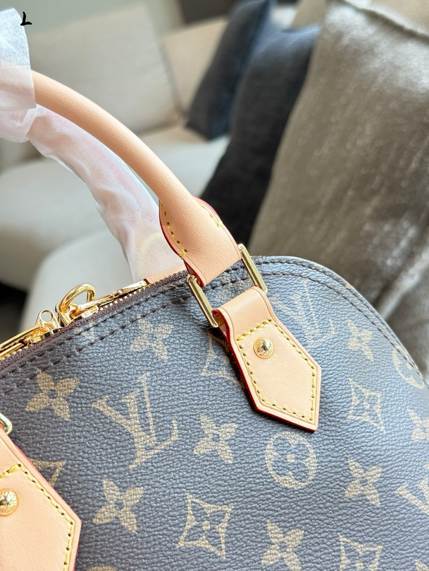Printed Letter Shell Bag