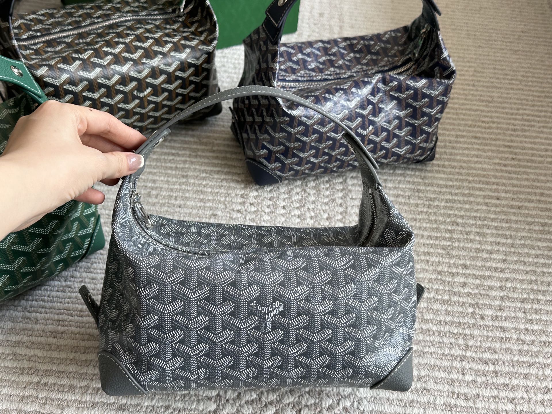 Vintage leather box bag