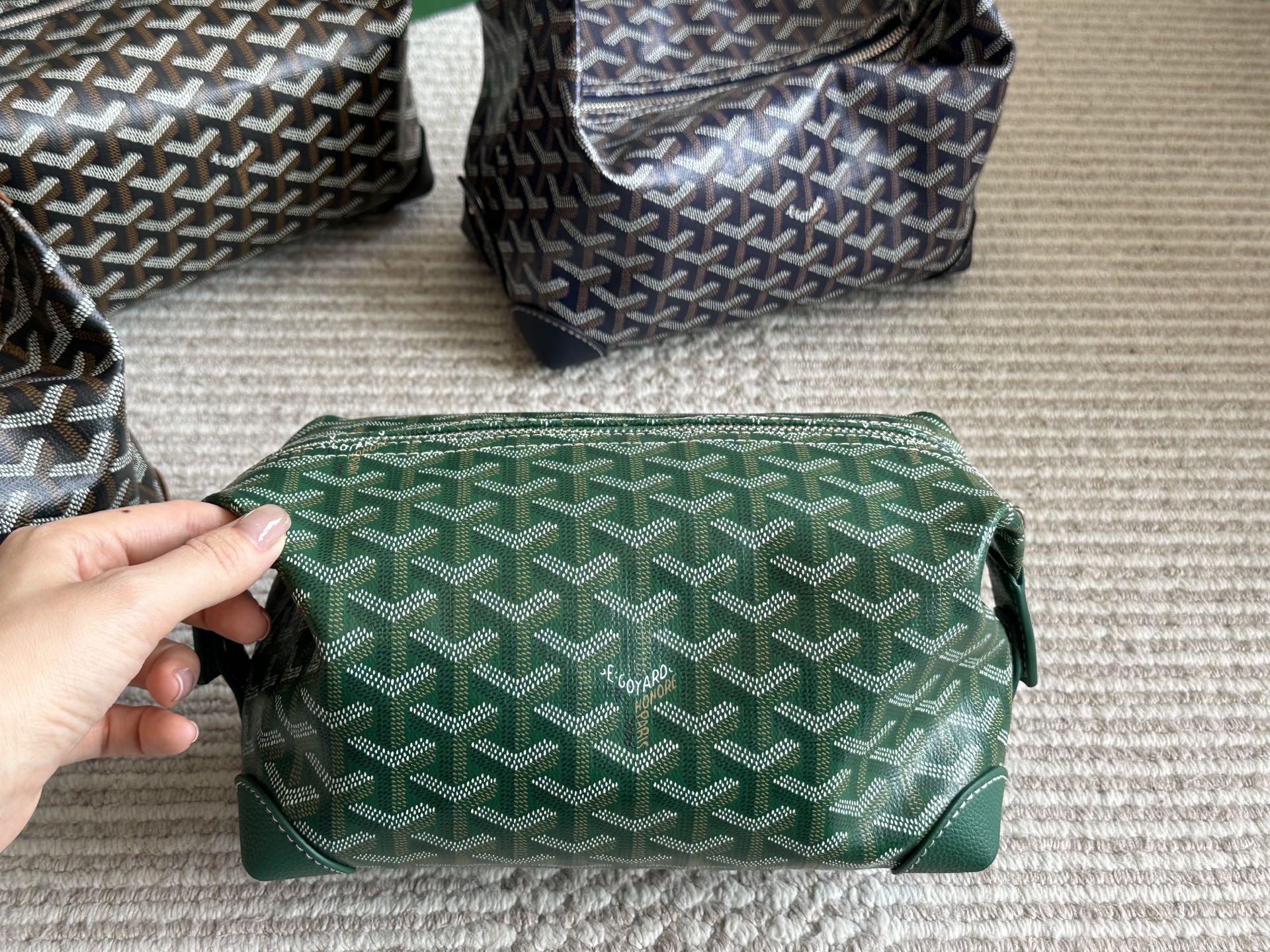 Vintage leather box bag