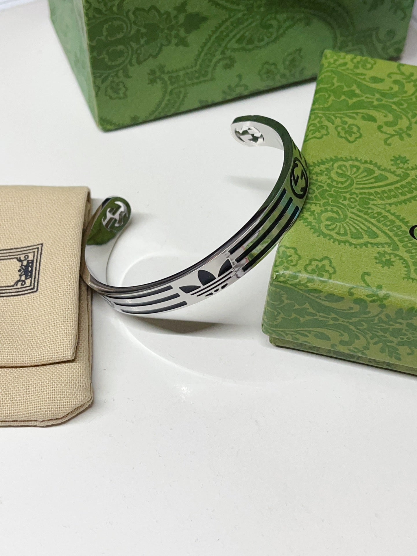Patterned cuff bracelet