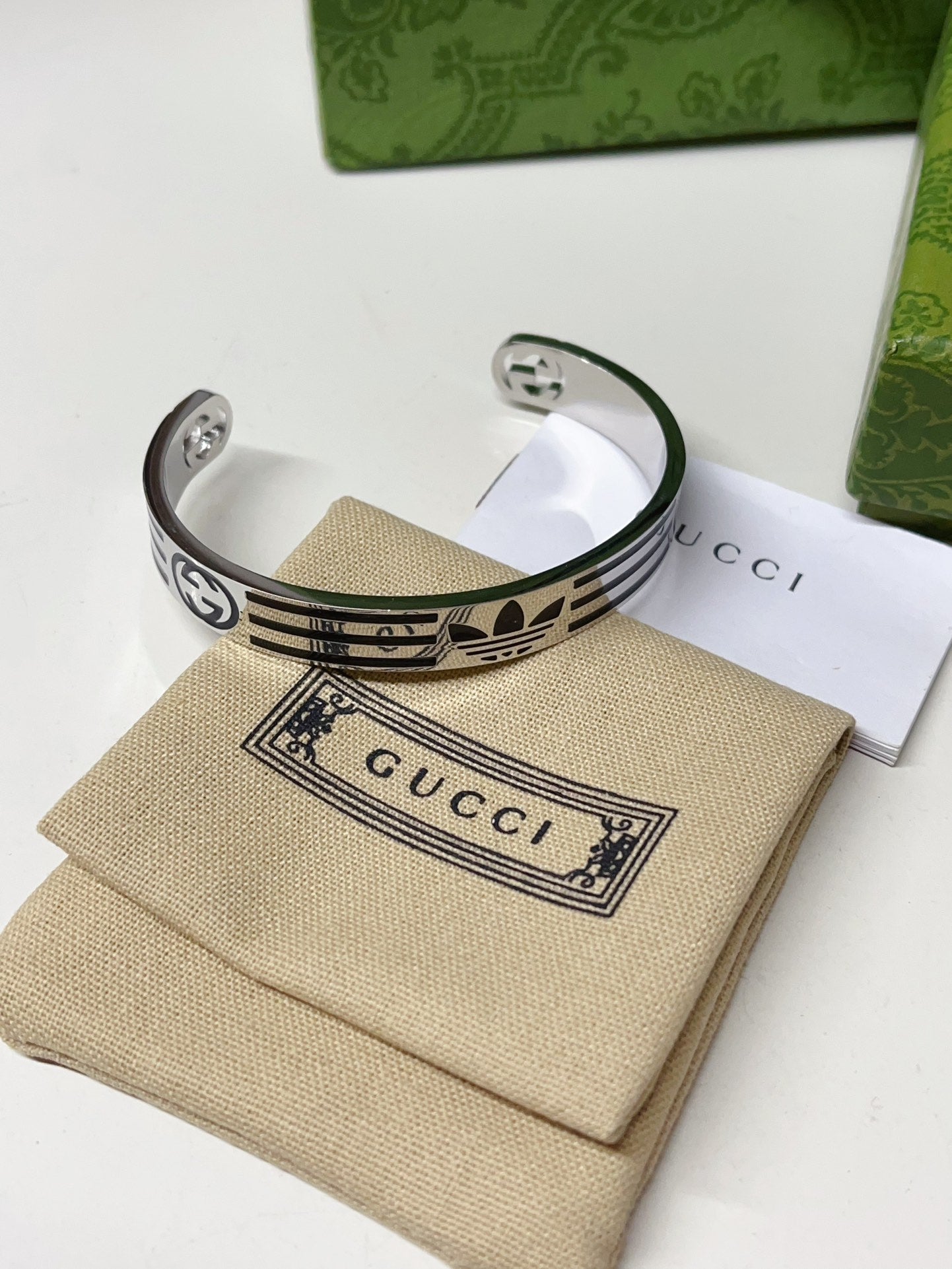 Patterned cuff bracelet