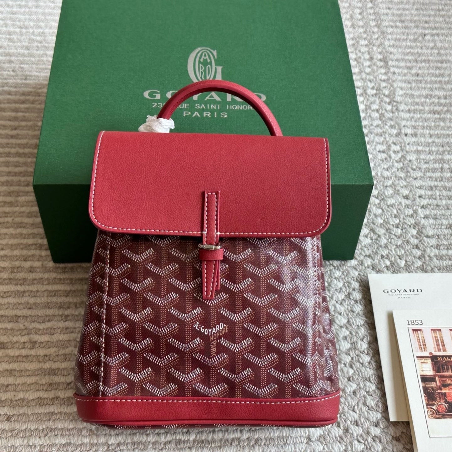 Vintage Leather Unisex Mini Backpack