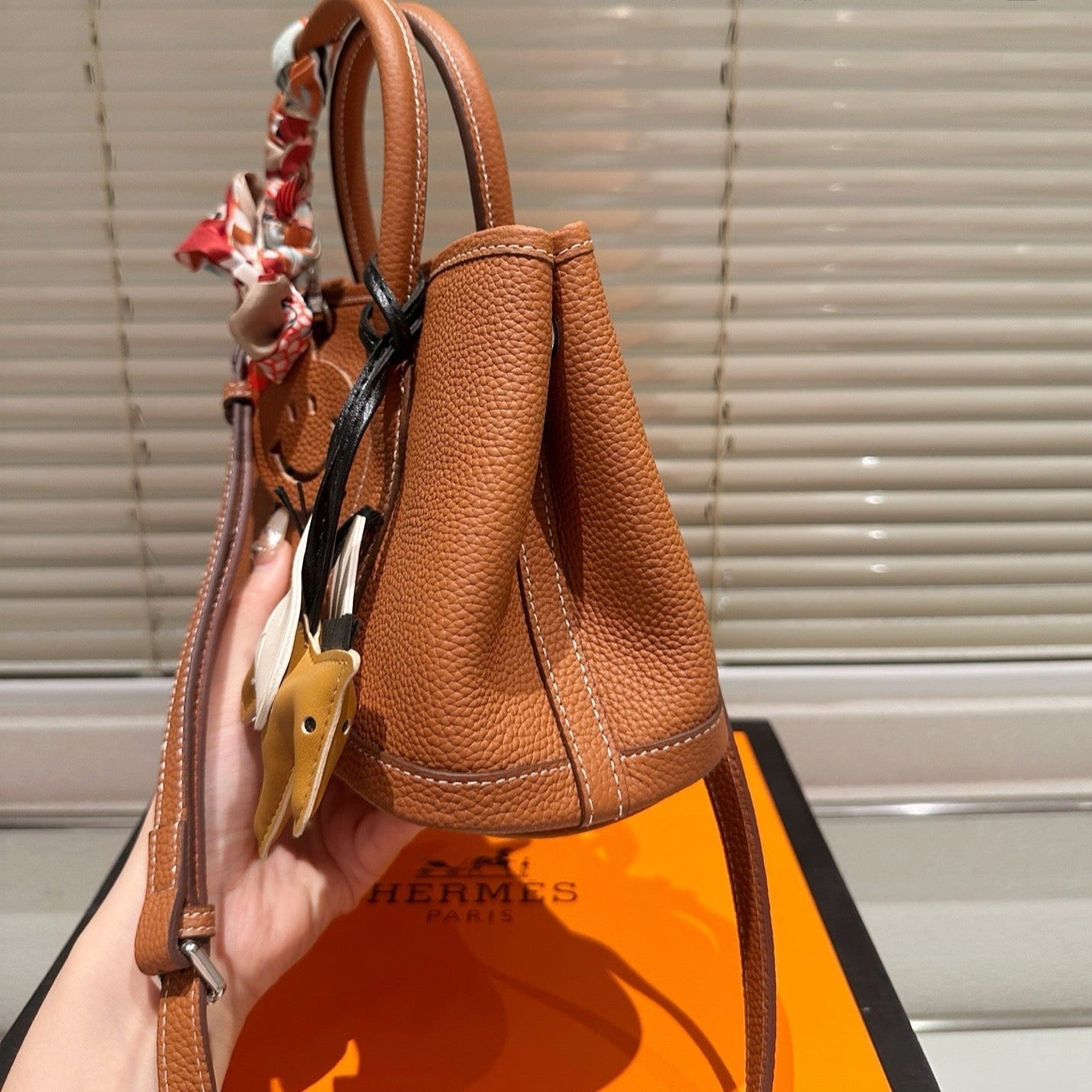 Leather Hand-held Garden Small Bag