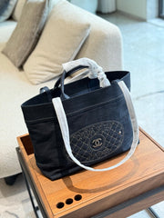 Vintage denim tote bag