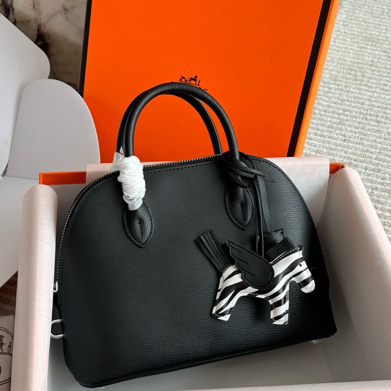 Classic leather shell bag