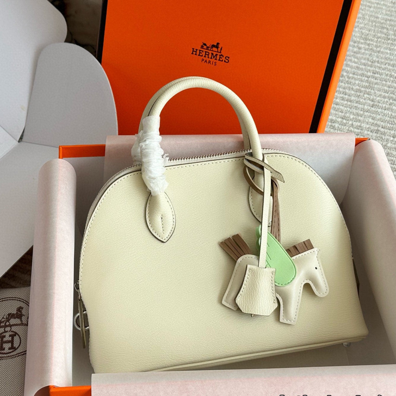 Classic leather shell bag