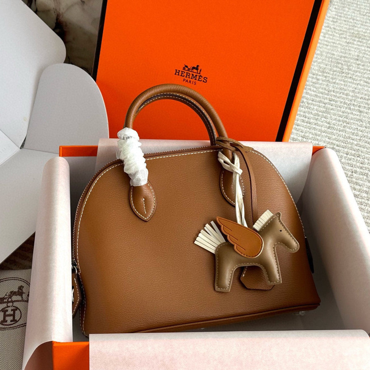 Classic leather shell bag