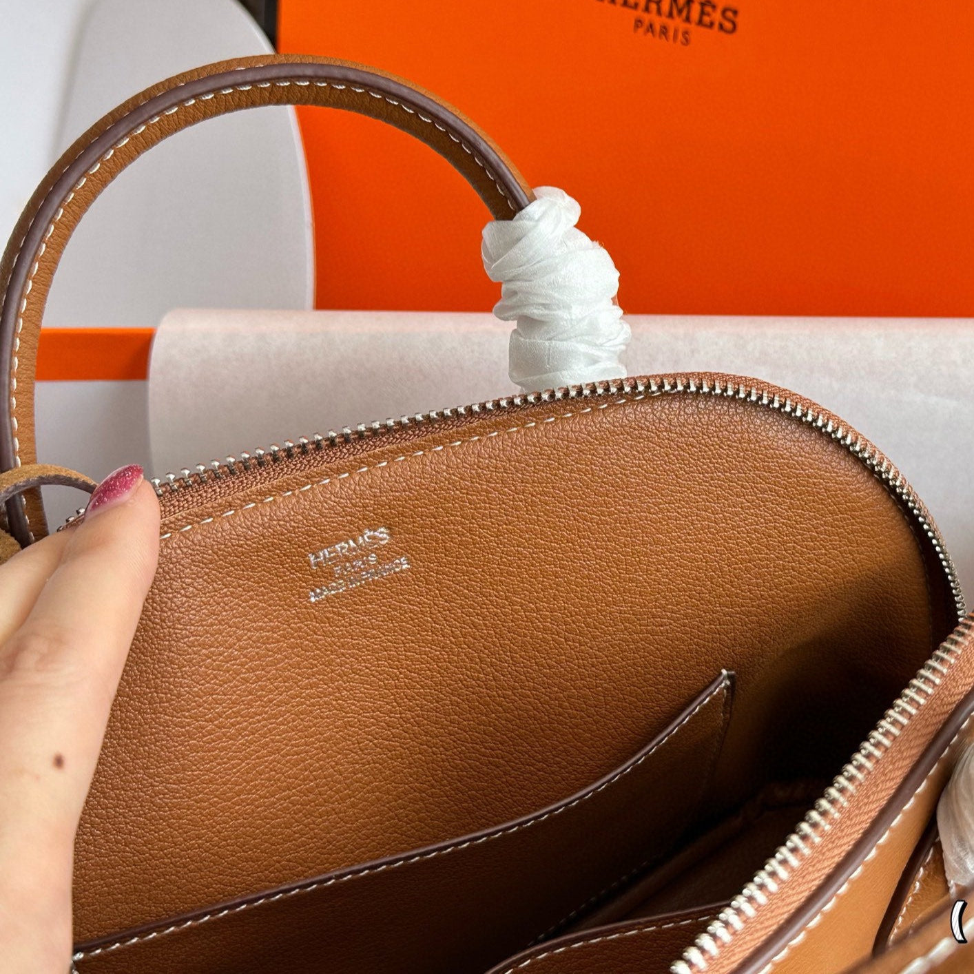 Classic leather shell bag