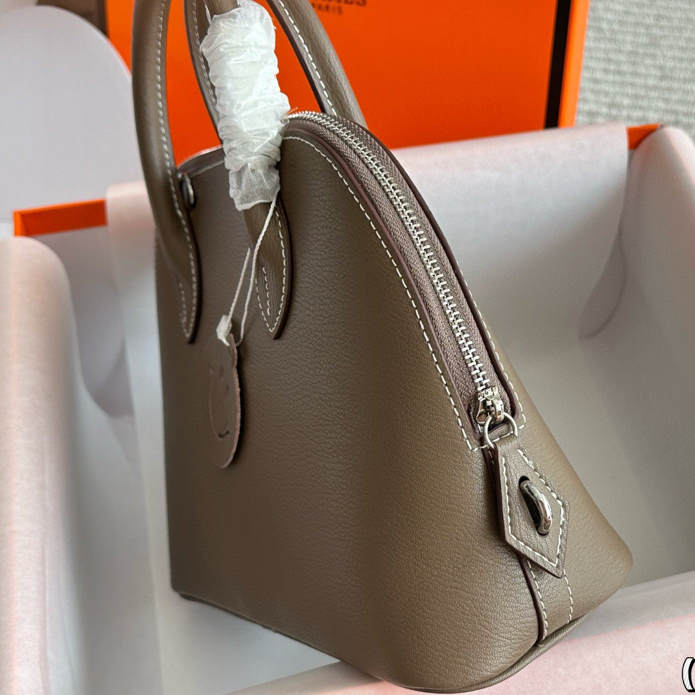 Classic leather shell bag