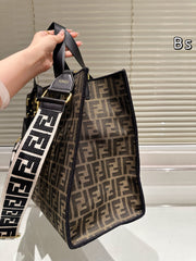 Retro embroidery shopping bag