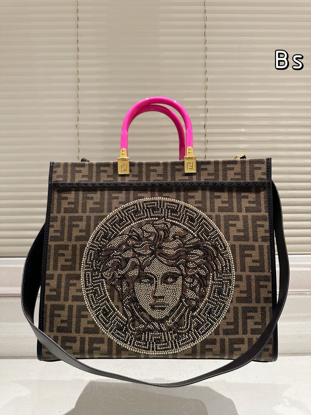 Vintage Embroidery Diamond Shopping Bag
