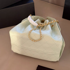 2 Sizes Hobo Drawstring Pocket Bucket Bag