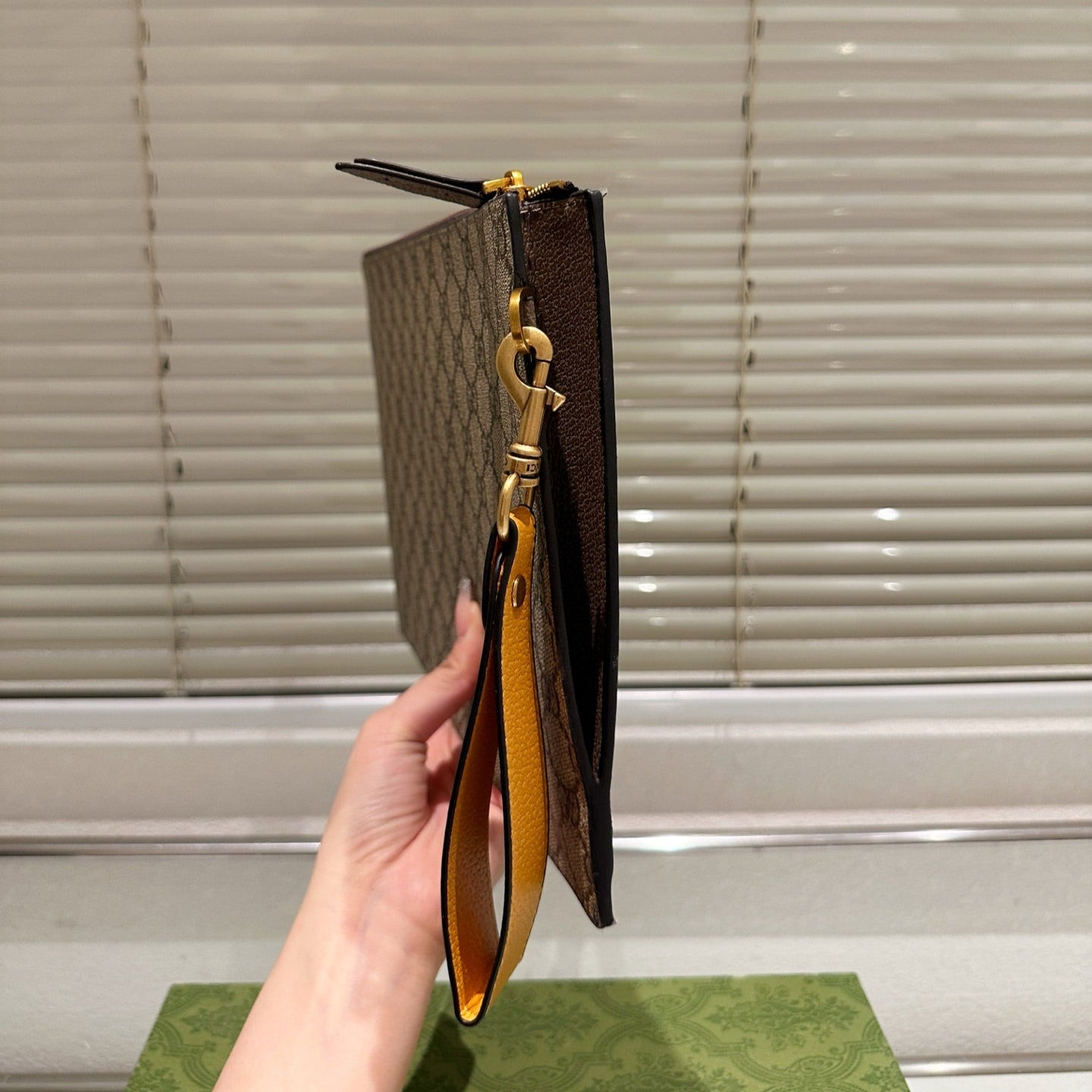 Tiger Logo Clutch Bag