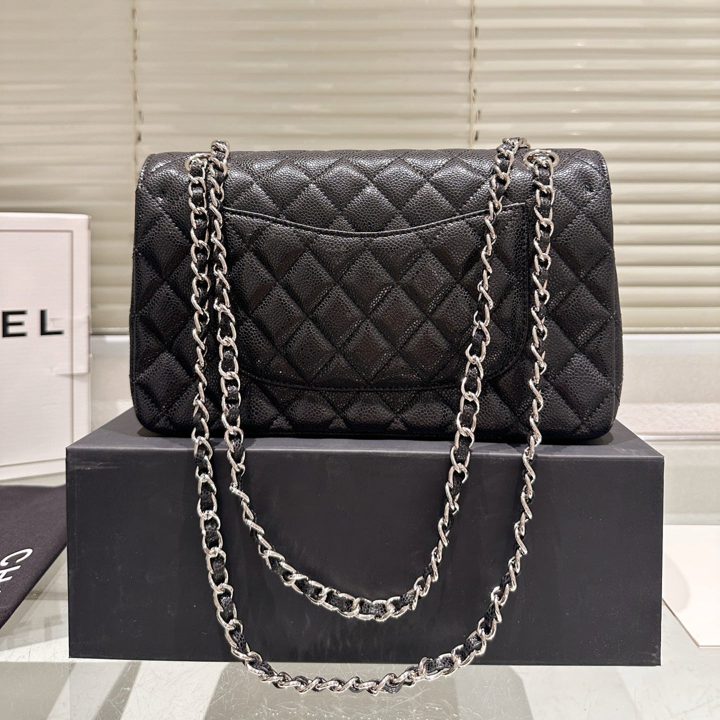 Classic Women's Silver Buckle Handbag