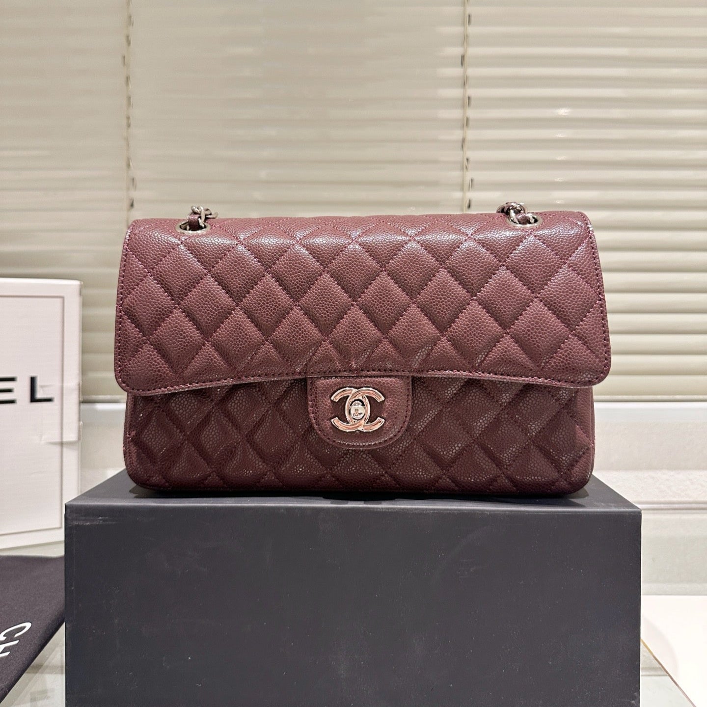 Classic Women's Silver Buckle Handbag