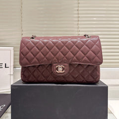 Classic Women's Silver Buckle Handbag
