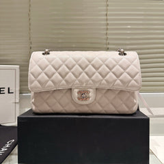 Classic Women's Silver Buckle Handbag