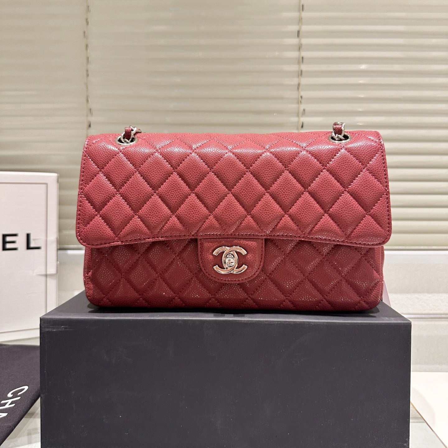 Classic Women's Silver Buckle Handbag