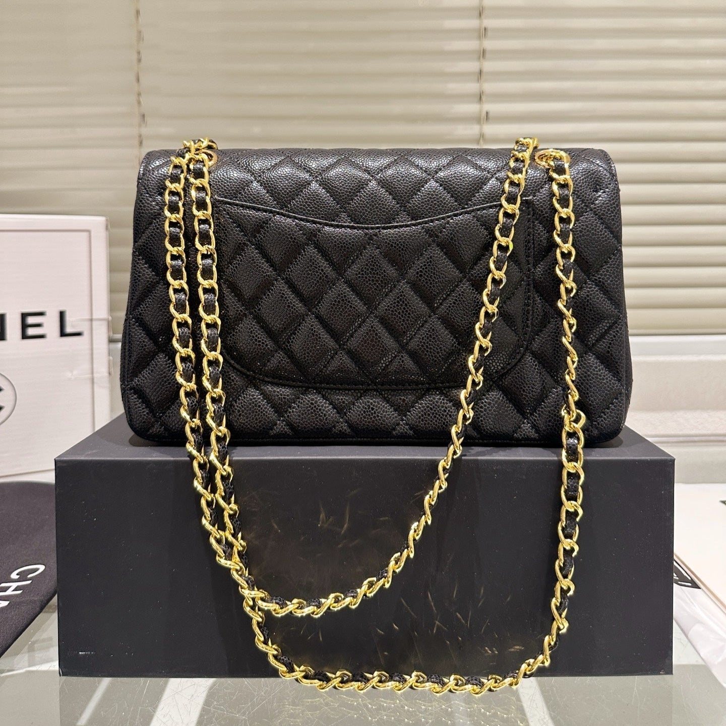 Classic Women's Gold Buckle Handbag