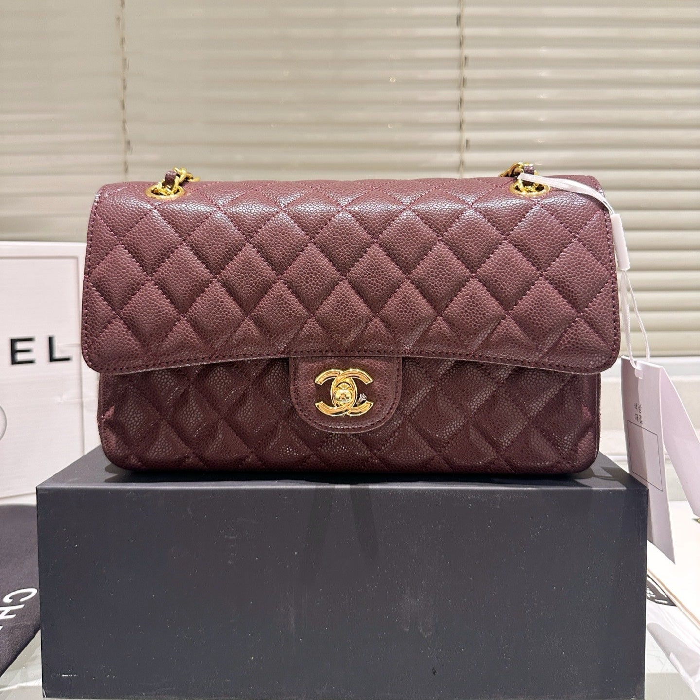 Classic Women's Gold Buckle Handbag