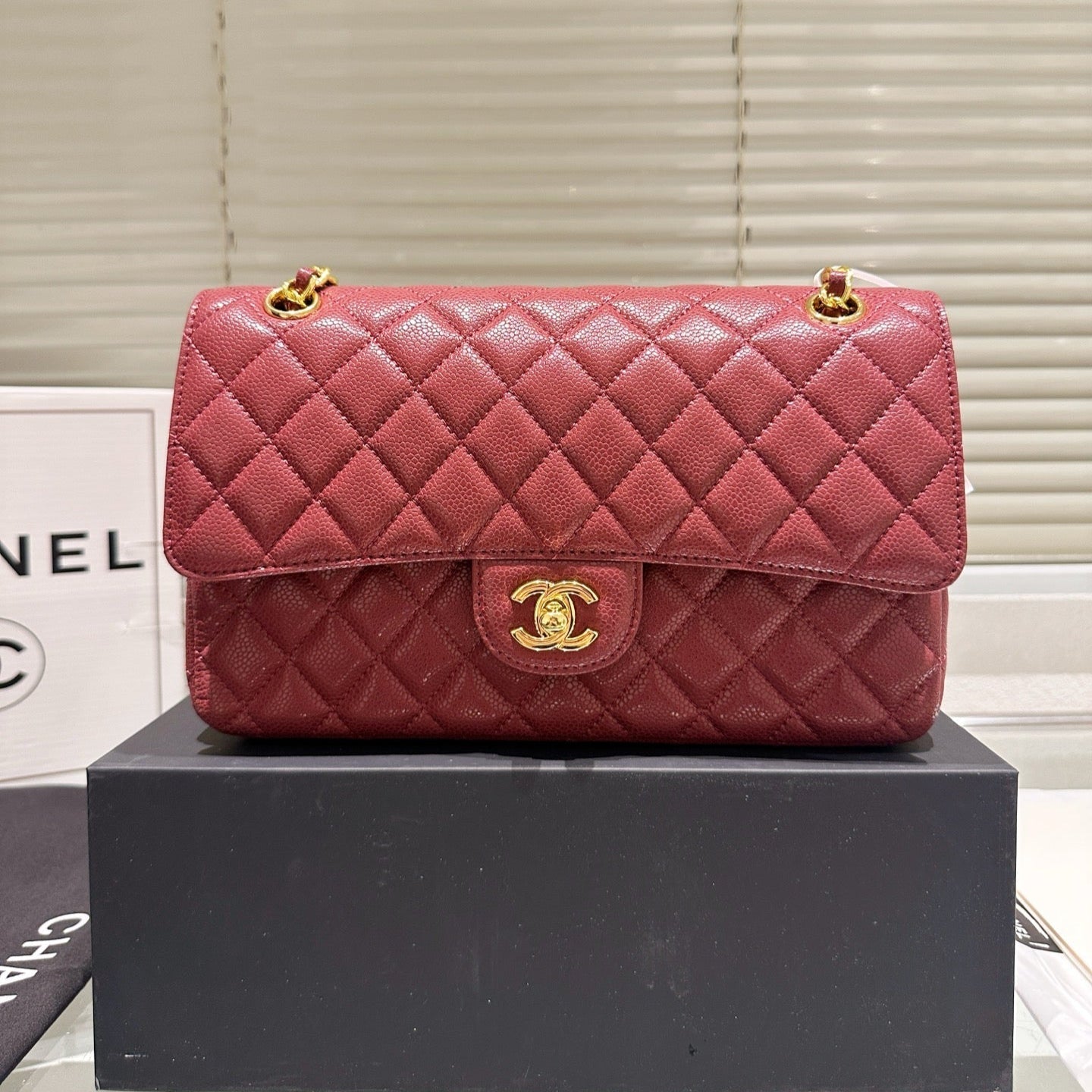 Classic Women's Gold Buckle Handbag