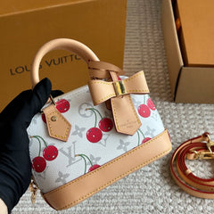 Cute Cherry Embossed Shell Bag