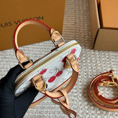 Cute Cherry Embossed Shell Bag