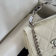 Enamel Handle Crossbody Mini Bag
