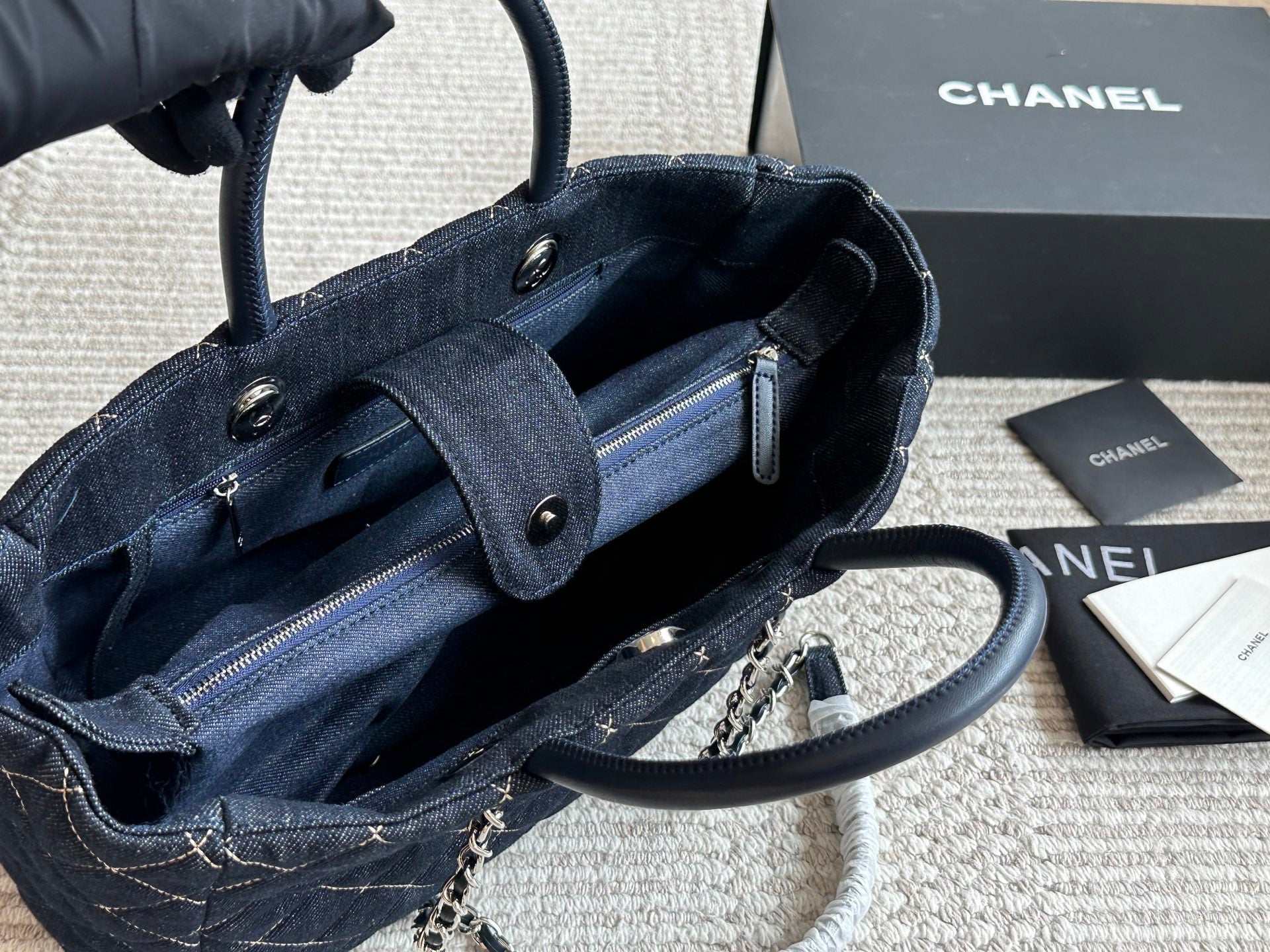 Vacation fashion denim beach bag