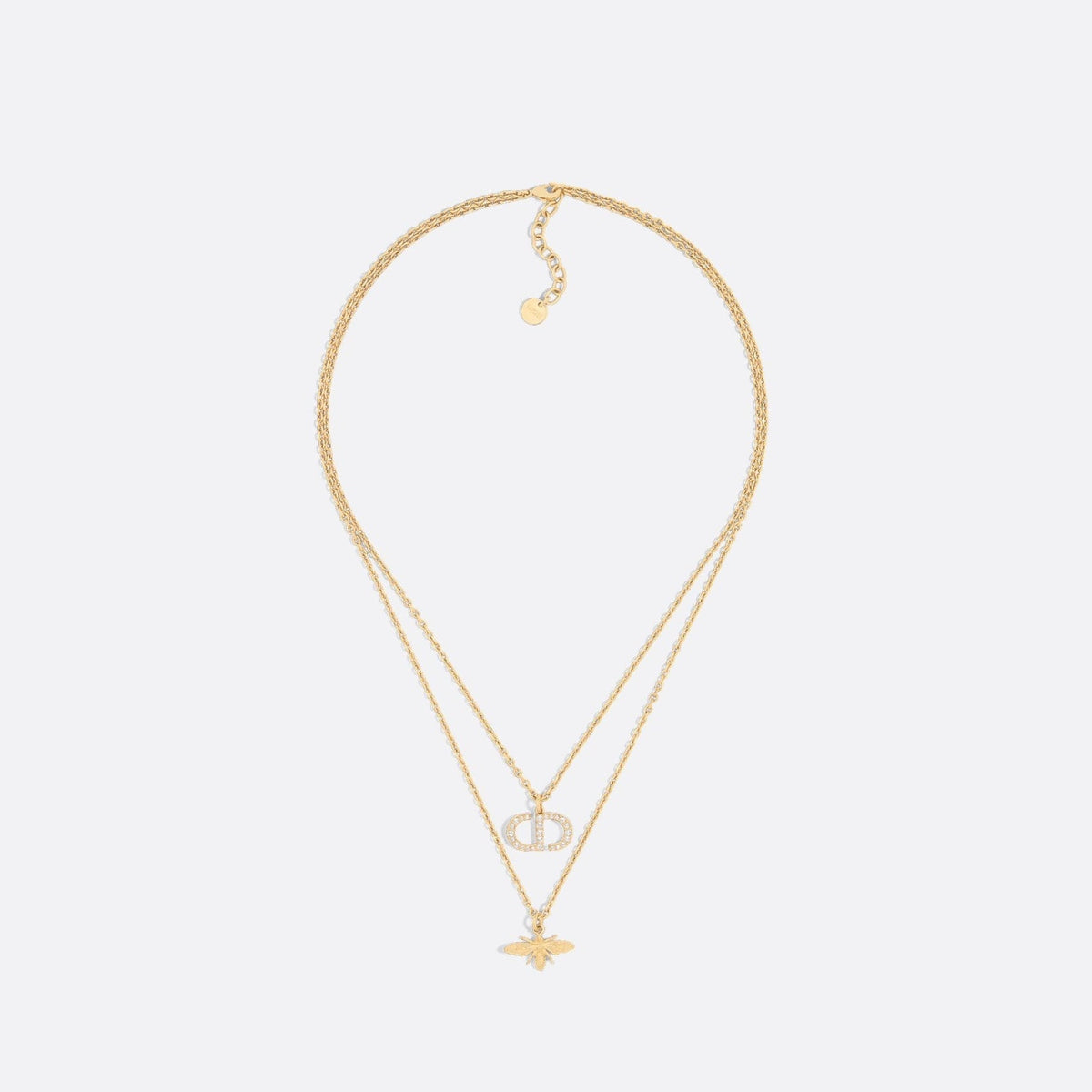 Bee crystal necklace