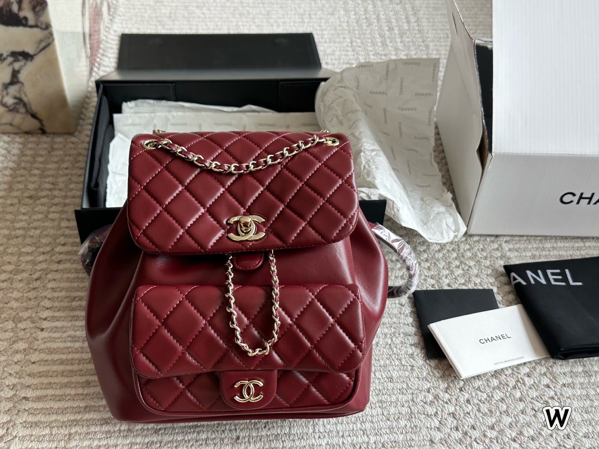 Fashion leather backpack